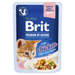 Корм влажный Brit Premium с филе курицы для котят 85г