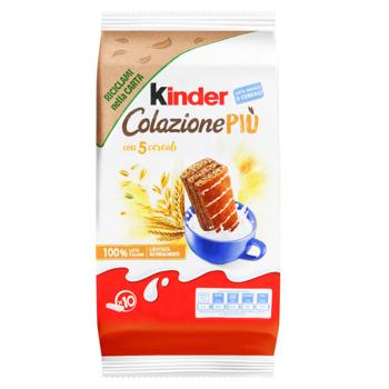 Бисквит Kinder Colazione Piu из смеси 5 круп и какао 290г