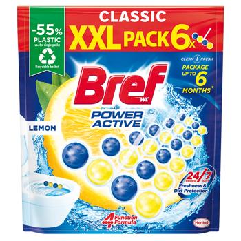 Блок для унитаза Bref Color Activ Lemon 6x50г