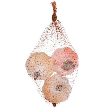 Bona Di Velvet Pumpkin Set 6*7.4cm 3pcs Pink and Cream