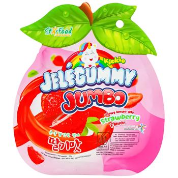Конфеты Kiokio Jelegummy Jumbo Strawberry желейные 35г - купить, цены на Auchan - фото 1
