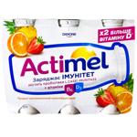 Продукт кисломолочний Actimel мультифруктовий 1,4% 100г х 6шт
