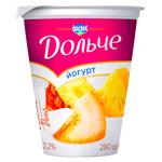 Dolce Pineapple-Melon Flavored Yogurt 3.2% 280g