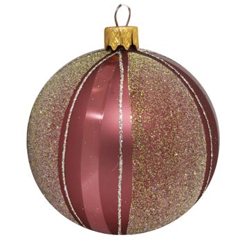 Koopman Striped Christmas Ball 10cm in Assortment - buy, prices for NOVUS - photo 2