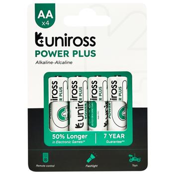 Батарейка Uniross Power Plus АА 1.5V 4шт - купити, ціни на - фото 1