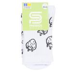 Носки детские Premier Socks Клубника высокие р.16-22 белый