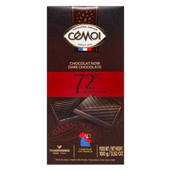 Шоколад черный Cemoi 72% 100г - купить, цены на КОСМОС - фото 1
