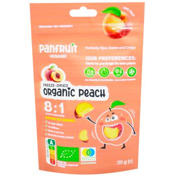 Panfruit Organic Freeze-dried Peach Slices 20g - buy, prices for WINETIME - photo 1