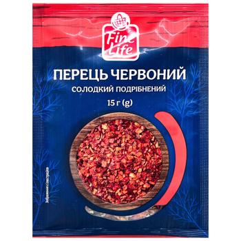 Перець червоний Fine Life солодкий подрібнений 15г
