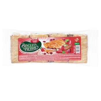 Zhytomyr Lasoshchi Strawberry and Raisins Cookies 210g - buy, prices for Auchan - photo 1