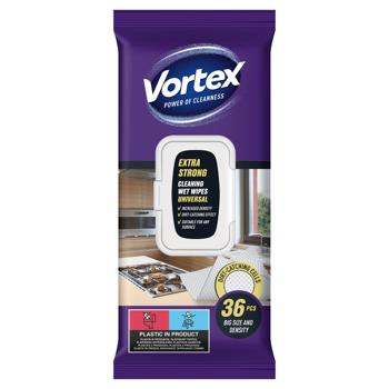 Серветки вологі господарчі Vortex універсальні 36шт - купити, ціни на Таврія В - фото 2