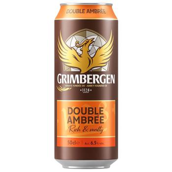 Пиво Grimbergen Double Ambree темне 6,5% 0,5л - купити, ціни на Епіцентр FOOD - фото 1