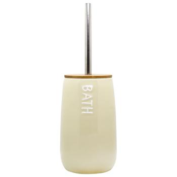 Ardesto Prestigio Beige Toilet Brush with Stand 12.2*35.2cm - buy, prices for Za Raz - photo 1
