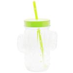 Банка Actuel с трубочкой 370мл