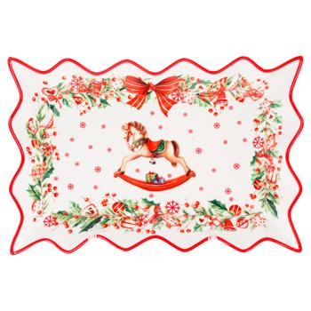 Bona Di Christmas Fantasy Rectangular Porcelain Figured Dish 35.5cm - buy, prices for WINETIME - photo 1