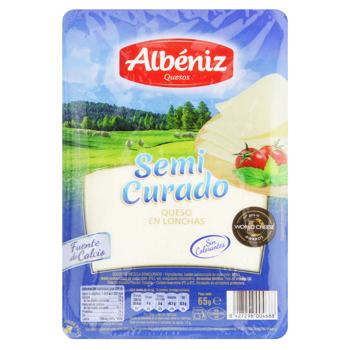 Albeniz Semi-hard Sliced Cheese ​​20% 65g - buy, prices for Biotus - photo 1