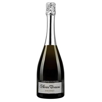 Вино игристое Silver Breeze белое полусладкое 10-13,5% 0,75л - купить, цены на Auchan - фото 1