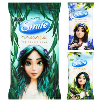 Smile Mavka Mix Wet Napkins 15pcs - buy, prices for MegaMarket - photo 1