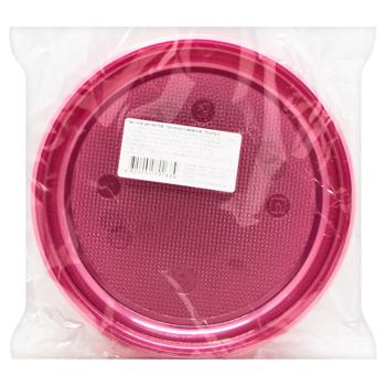 Тарiлка десертна Інпак прозоро-червона 10шт - купити, ціни на За Раз - фото 1