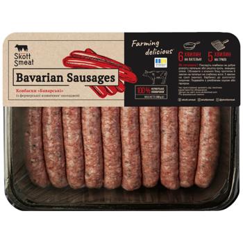 Ковбаски Skott Smeat Баварські яловичі охолоджені 500г
