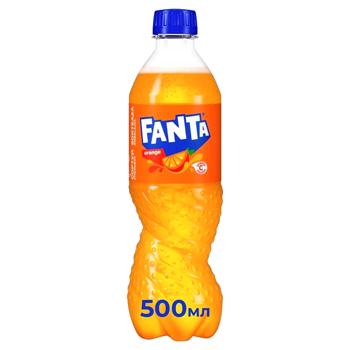 Напиток газированный Fanta Апельсин 0,5л - купить, цены на КОСМОС - фото 1