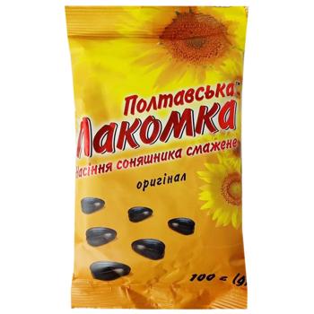 Poltavska Lakomka Roasted Sunflower Seeds 100g - buy, prices for Chudo Market - photo 1