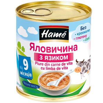 Пюре Hame говядина с языком 100г
