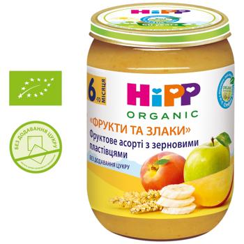 Пюре Hipp Organic Фрукты и злаки 190г - купить, цены на КОСМОС - фото 3