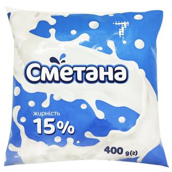 Сметана 7 15% 400г - купити, ціни на Біотус - фото 1
