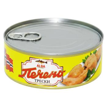 Печінка тріски Alba Fish натуральна 230г - купити, ціни на Grono - фото 1