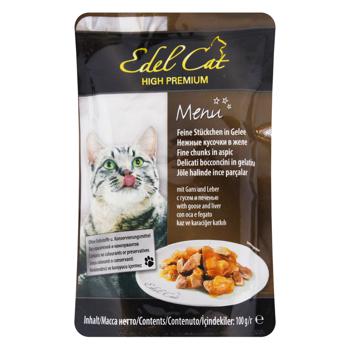 Edel Cat Goose And Liver In Jelly Cat Food 100g - buy, prices for MegaMarket - photo 1