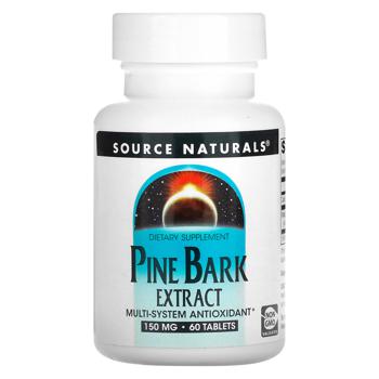 Пікногенол Source Naturals Pine Bark Extract 150мг 60 таблеток - купити, ціни на Біотус - фото 1