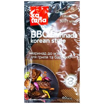 Katana Korean Style Marinade for Grilling and Barbecue 60g - buy, prices for ULTRAMARKET - photo 1