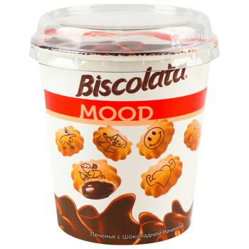 Печенье Biscolata Mood с шоколадно-кремовой начинкой 115г - купить, цены на Эпицентр FOOD - фото 1