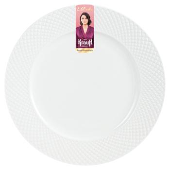 Тарелка обеденная Krauff из фарфора 27см