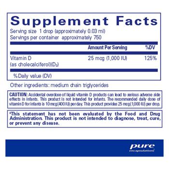 Pure Encapsulations Vitamin D3 22.5ml - buy, prices for Biotus - photo 2