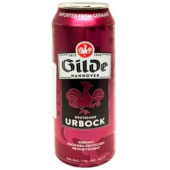 Пиво Gilde Urbock темне фільтроване 7% 0,5л