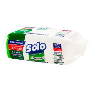 Серветки вологі для прибирання Solo Кедр та Жасмин 100шт - купити, ціни на MasterZoo - фото 2