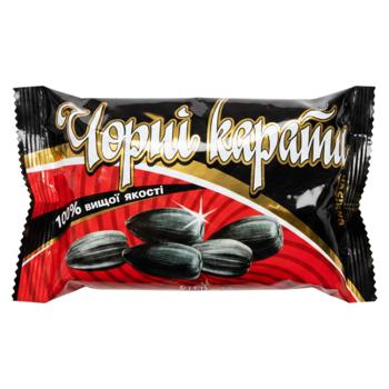 Насiння Чорні карати соняшнику смаж. солоне 100г - купить, цены на Grono - фото 1