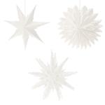 Декорация подвесная Koopman Звезда бумажная 6см в ассортименте