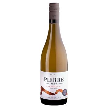 Вино Pierre Chavin Zero Chardonnay безалкогольное белое полусладкое 0,75л - купить, цены на МегаМаркет - фото 1