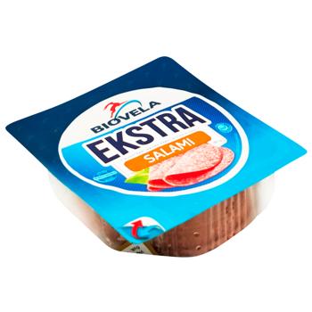 Biovela Salami Extra Semi Smoked Sliced Sausage 180g - buy, prices for - photo 2