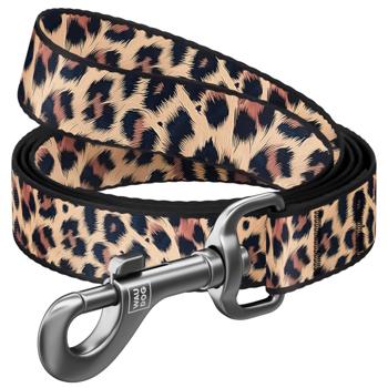Waudog Nylon Nylon Leopard Dog Leash S 20mm 200cm - buy, prices for MasterZoo - photo 1