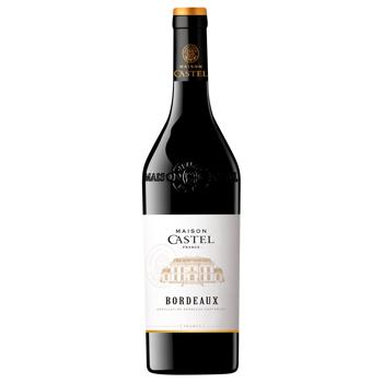 Maison Castel Bordeaux Dry Red Wine 13.5% 0.75l - buy, prices for Vostorg - photo 1