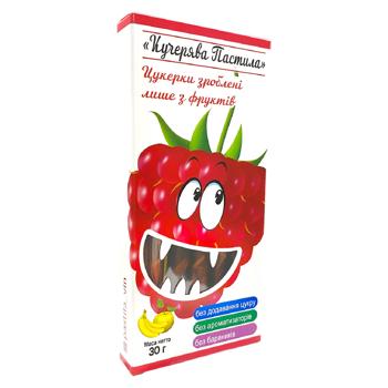 Цукерки Кучерява пастила 11г /Яблуко, банан, малина/ - купить, цены на Grono - фото 1
