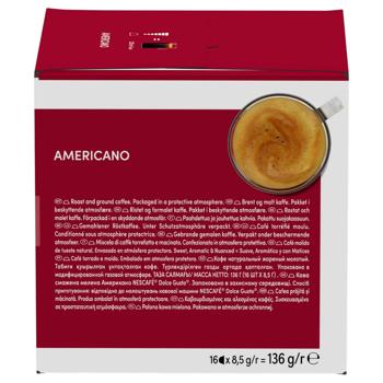 NESCAFÉ® DOLCE GUSTO® Americano Coffee Capsules 8.5g*16pcs - buy, prices for NOVUS - photo 3