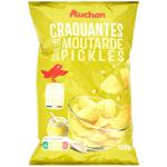 Auchan Wavy Potato Chips with Mustard Flavor 135g