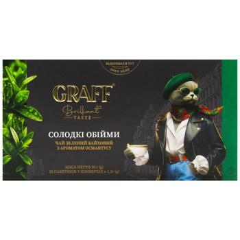 Чай зелений Graff Osmanthus байховий 20шт*1,5г - купити, ціни на Епіцентр FOOD - фото 3