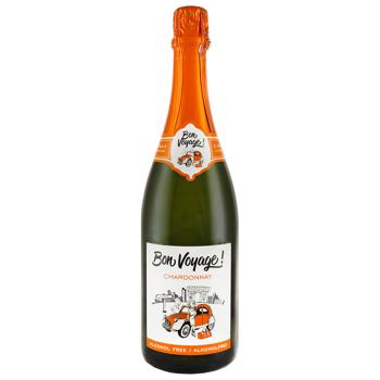 Вино ігристе Bon Voyage Chardonnay Alcohol Free 0,75 л - купить, цены на Эпицентр FOOD - фото 1