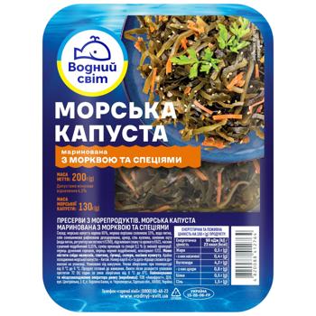 Vodnyi Svit Sea Kale with Carrots 200g - buy, prices for COSMOS - photo 1